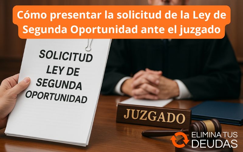 solicitud de la Ley de Segunda Oportunidad ante el juzgado