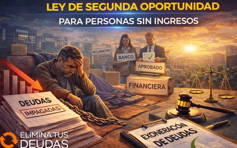 Ley de Segunda Oportunidad para personas sin ingresos