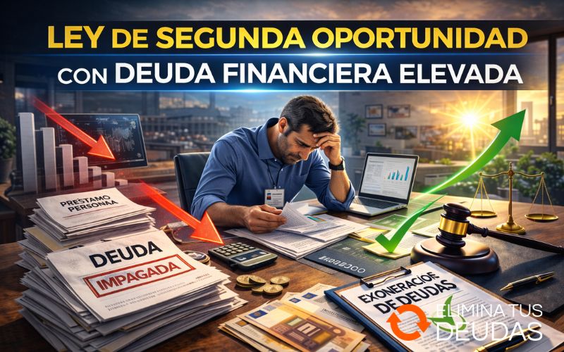 Ley de Segunda Oportunidad con deuda financiera elevada