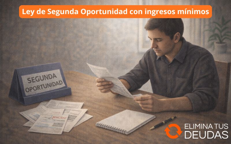 Ley de Segunda Oportunidad con ingresos mínimos