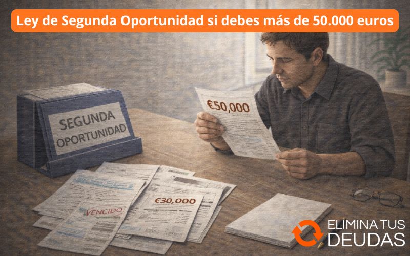 Ley de Segunda Oportunidad si debes más de 50.000 euros