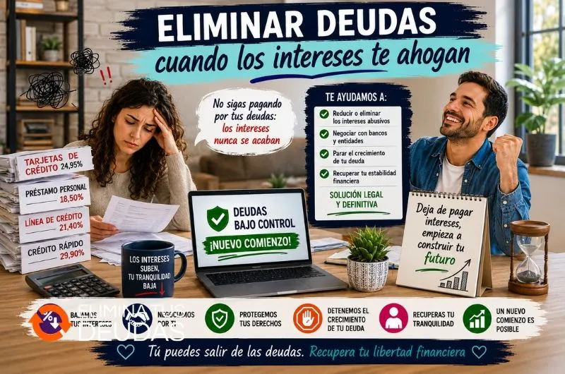 Eliminar deudas cuando los intereses te ahogan