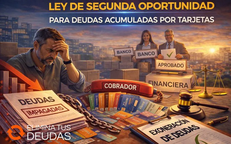 Ley de Segunda Oportunidad para deudas acumuladas por tarjetas