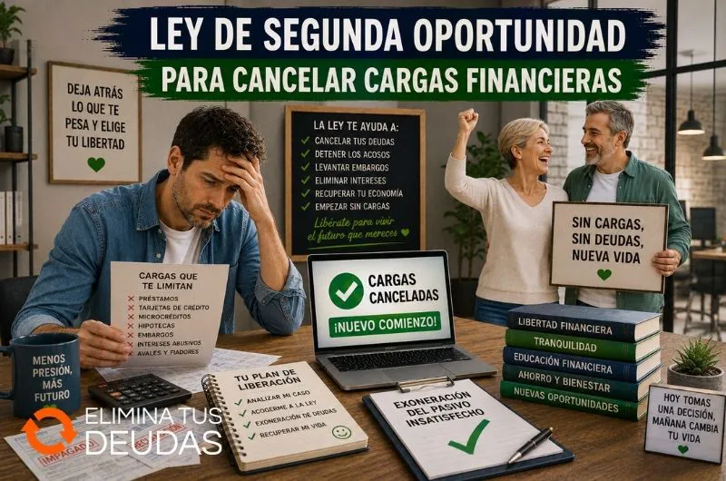 Ley de Segunda Oportunidad para cancelar cargas financieras