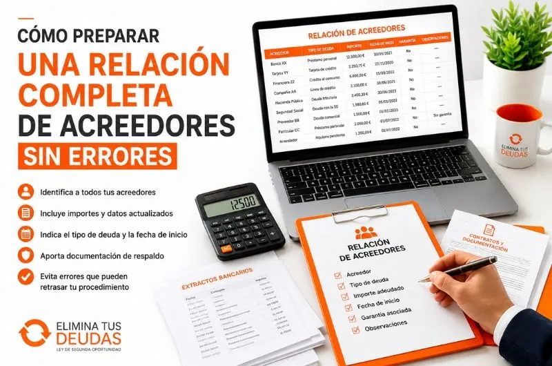 lista acreedores segunda oportunidad