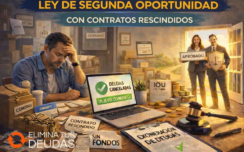 segunda oportunidad contratos rescindidos