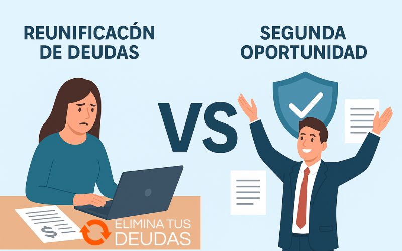 Ventajas Segunda Oportunidad frente a reunificación de deudas